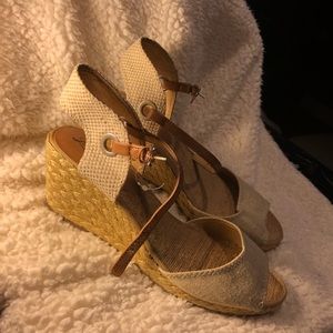Lucky Brand wedge sandals.